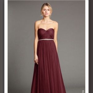 Jenny Yoo Annabelle Cabernet Bridesmaid Size 6